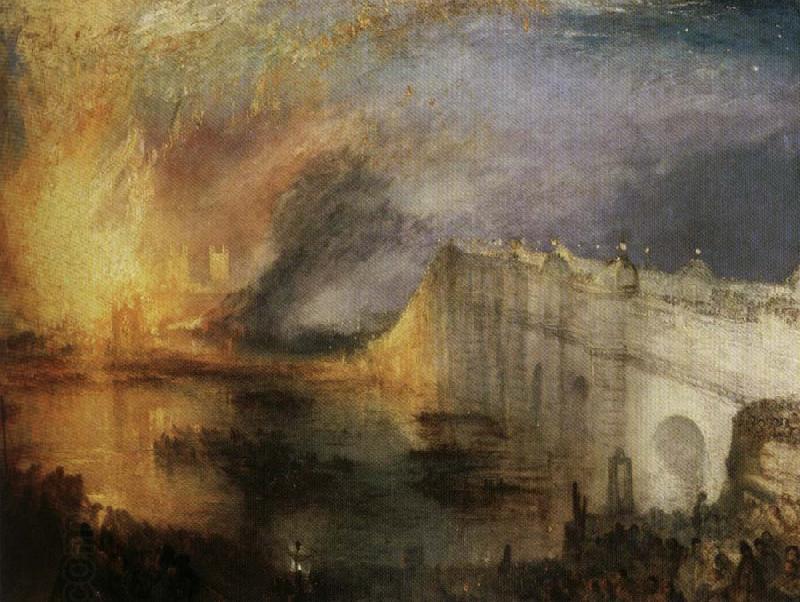Joseph Mallord William Turner Burning of the Houses China oil painting art